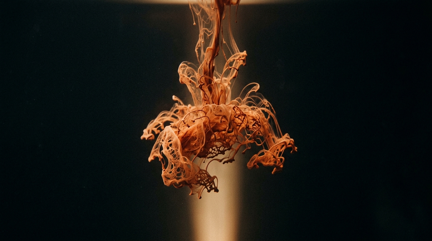 Ink unfurling in water